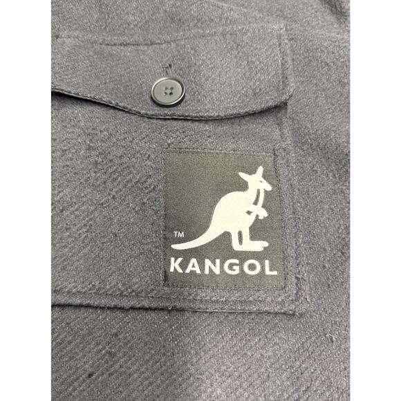 Kangol X H&M Mens Oversized Coat Jacket Size Small Color Gray - Picture 2 of 14